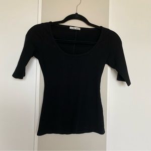 Reformation T-Shirt - Black - Size Small